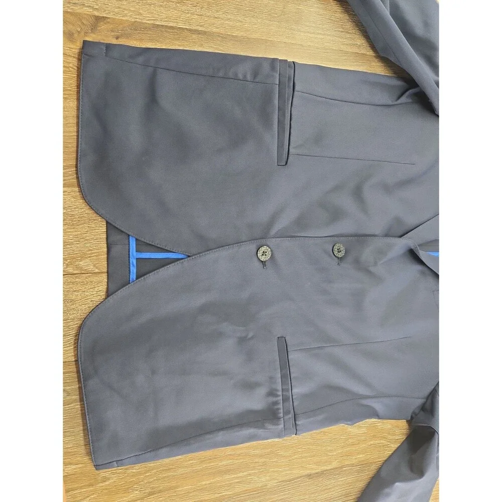 Men Twillory Tailored Fit Technical Fabric Suit Set Navy 42R Sport Blazer 34x31